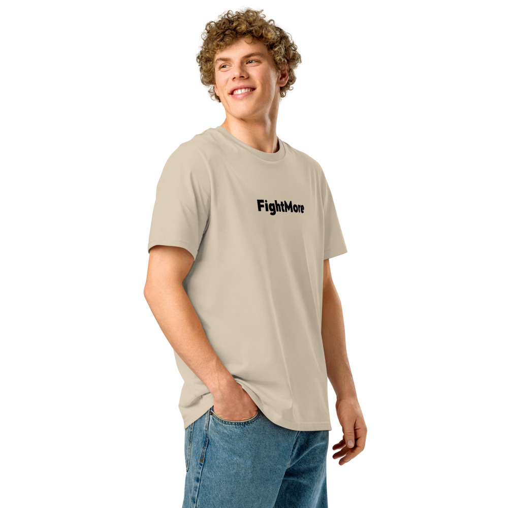 Unisex Organic Ribbed Neck T-Shirt - Desert Dust preview 9