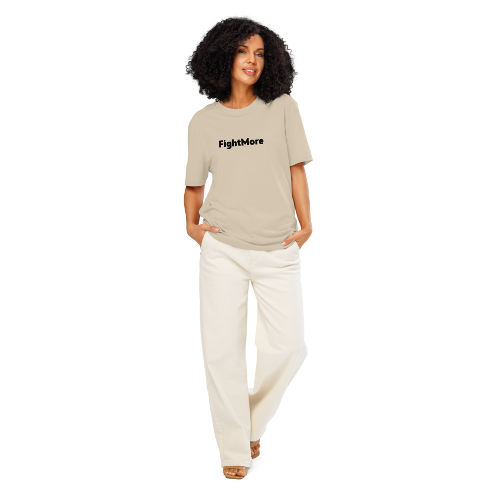 Unisex Organic Ribbed Neck T-Shirt - Desert Dust preview 11