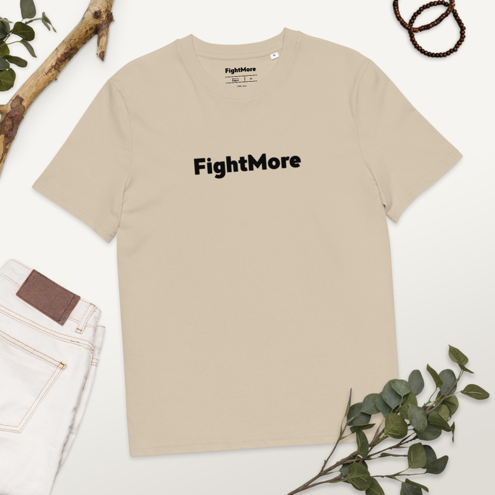 Unisex Organic Ribbed Neck T-Shirt - Desert Dust preview 17