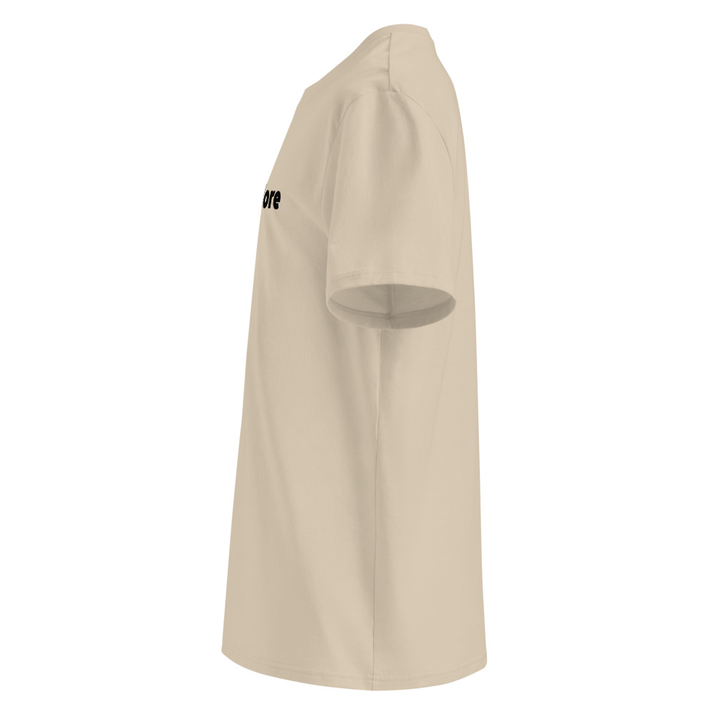 Unisex Organic Ribbed Neck T-Shirt - Desert Dust preview 7