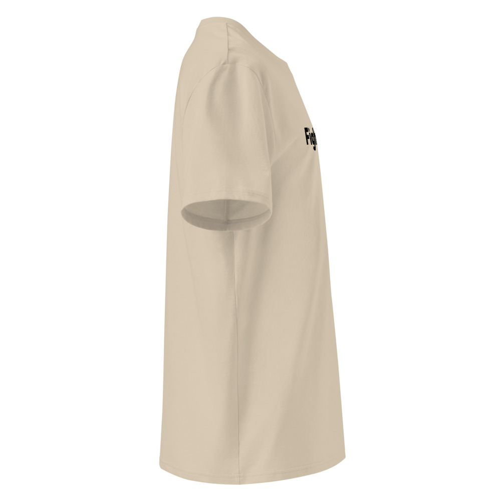 Unisex Organic Ribbed Neck T-Shirt - Desert Dust preview 8