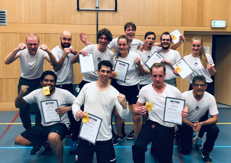 Groepsfoto na certificaat